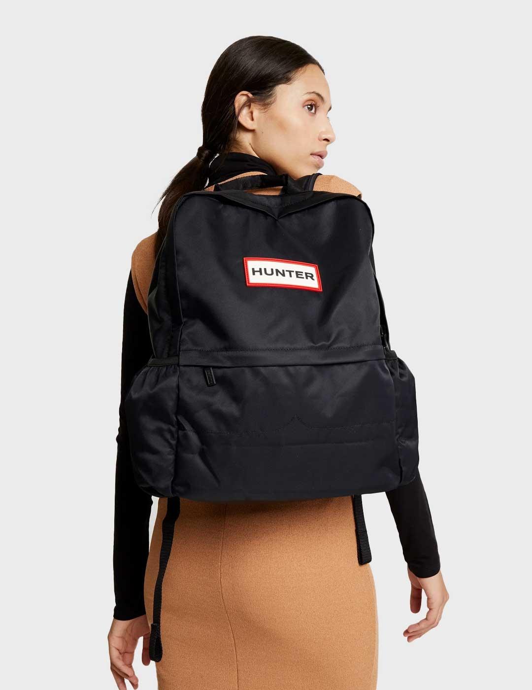 Hunter mochila negra para hombre y mujer