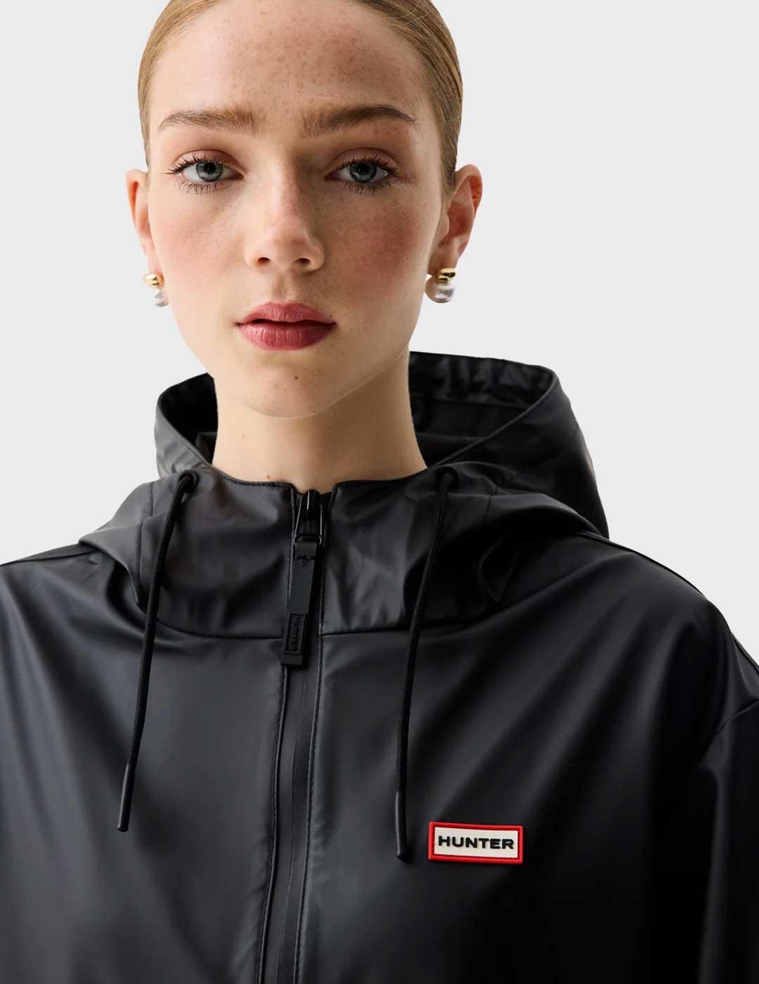 Hunter Andrea chubasquero negro para mujer