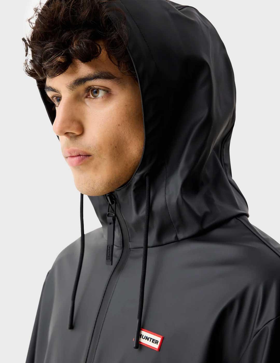 Hunter Andrea chubasquero negro para hombre y mujer