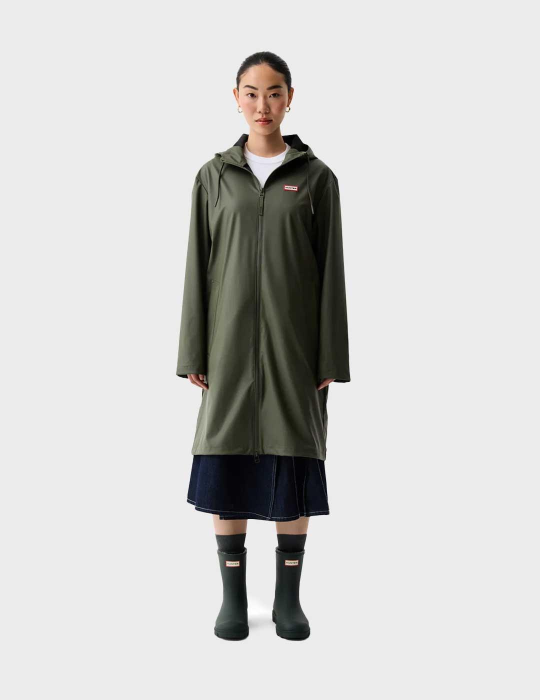 Hunter Andrea chubasquero verde para mujer