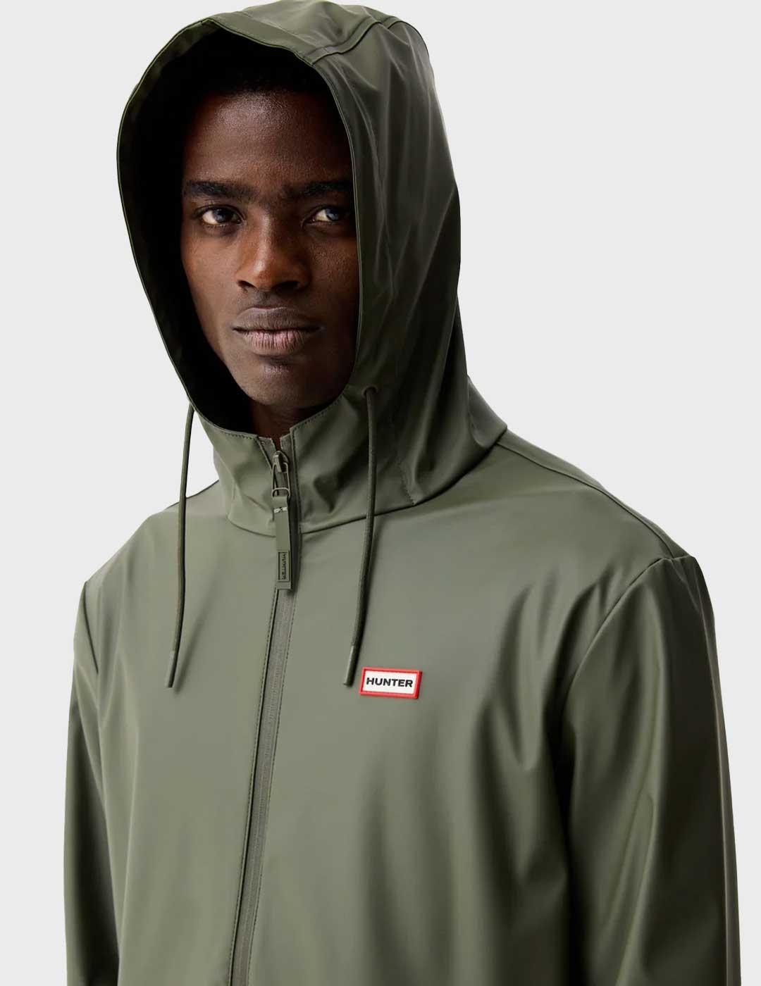 Hunter Andrea chubasquero verde para hombre y mujer