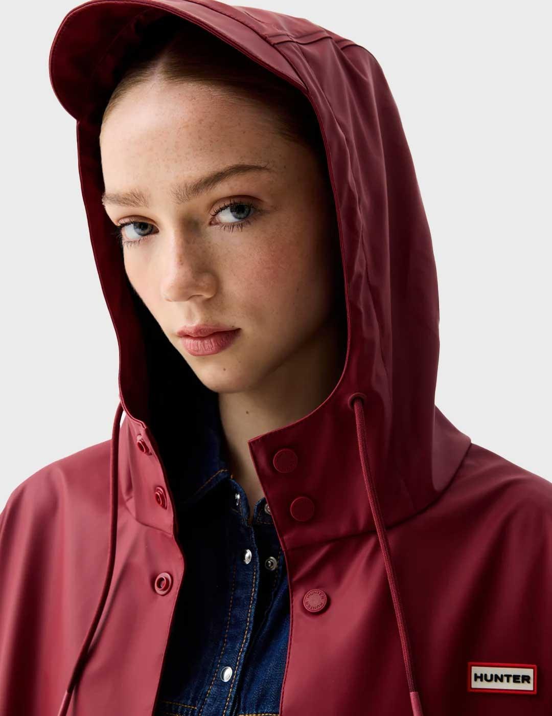 Hunter Jo parka granate impermeable para mujer