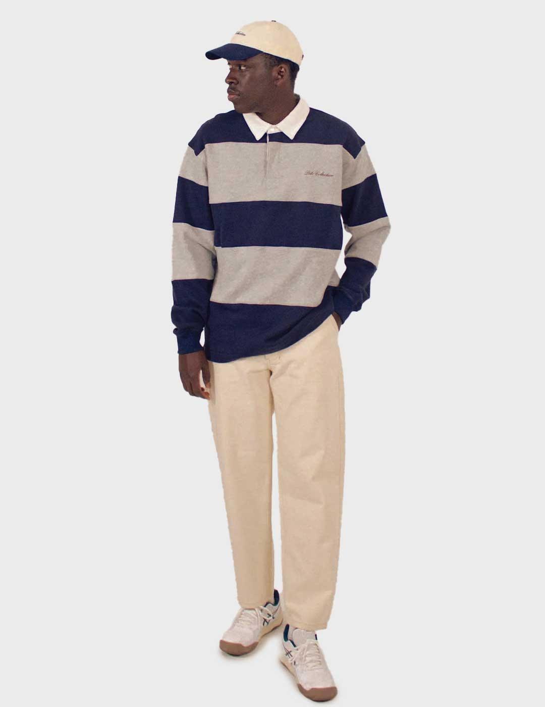 Dito polo azul marino Heritage para hombre