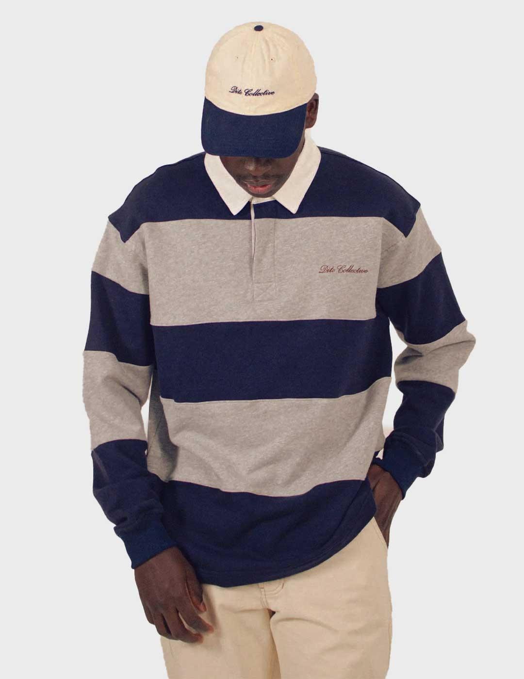 Dito polo azul marino Heritage para hombre