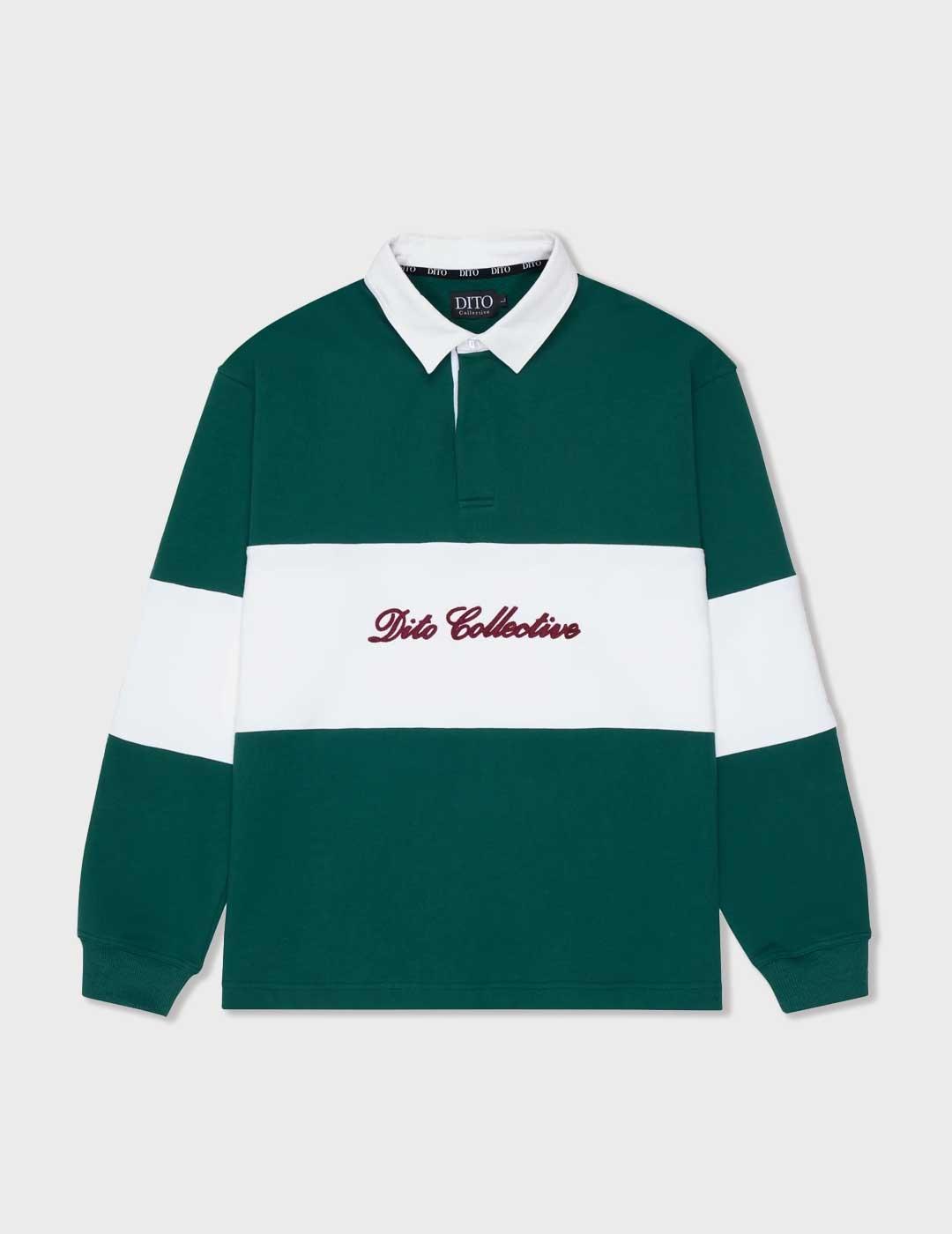 Dito polo verde y blanco para hombre y mujer