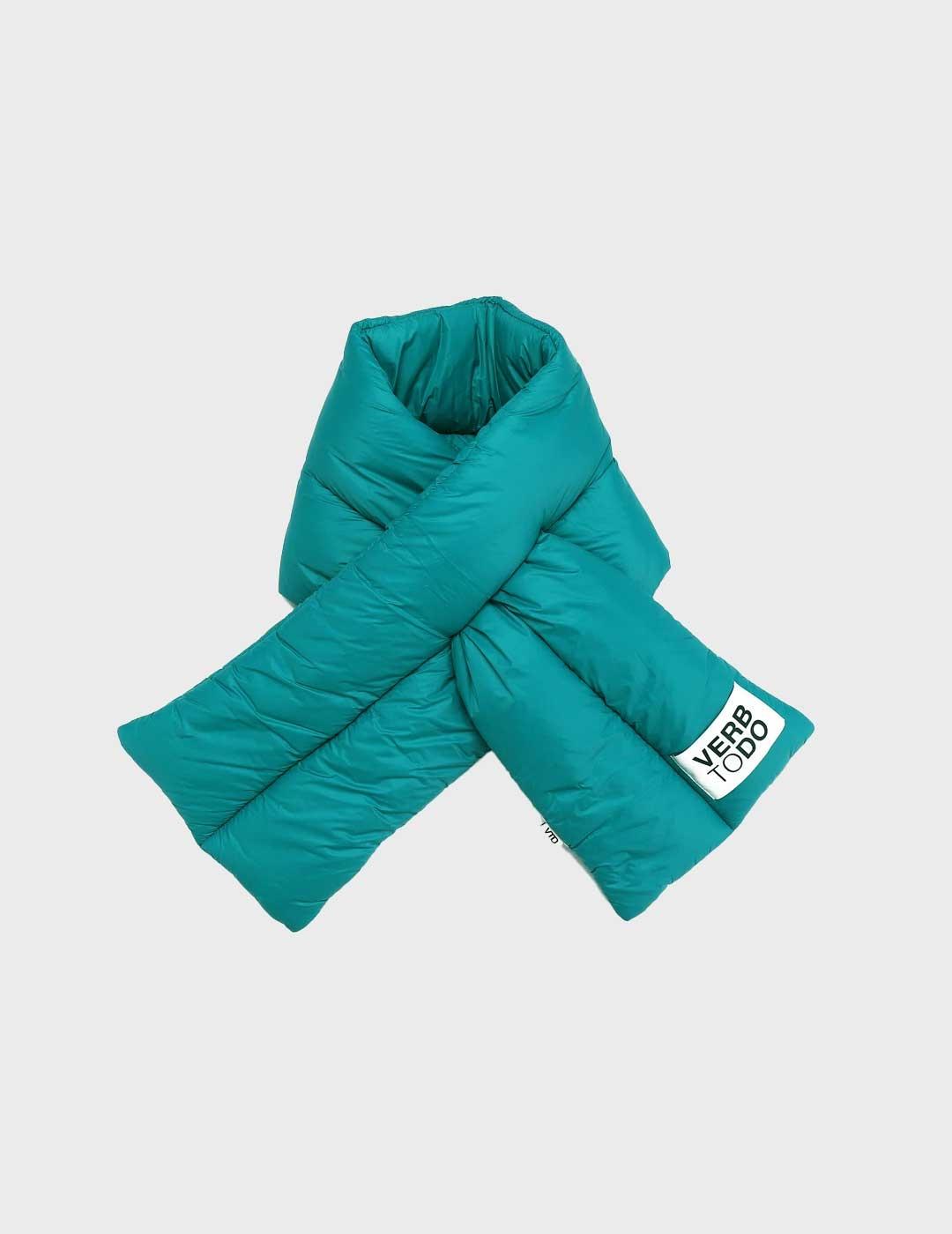 Verb To Do Puffer bufanda azul para mujer