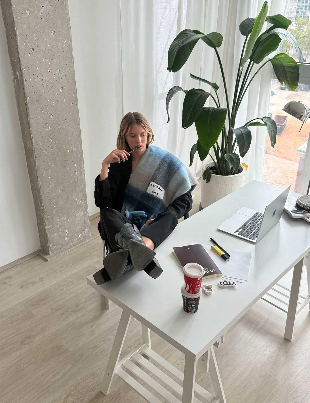 Verb To Do Cowboy Life bufanda multicolor para mujer