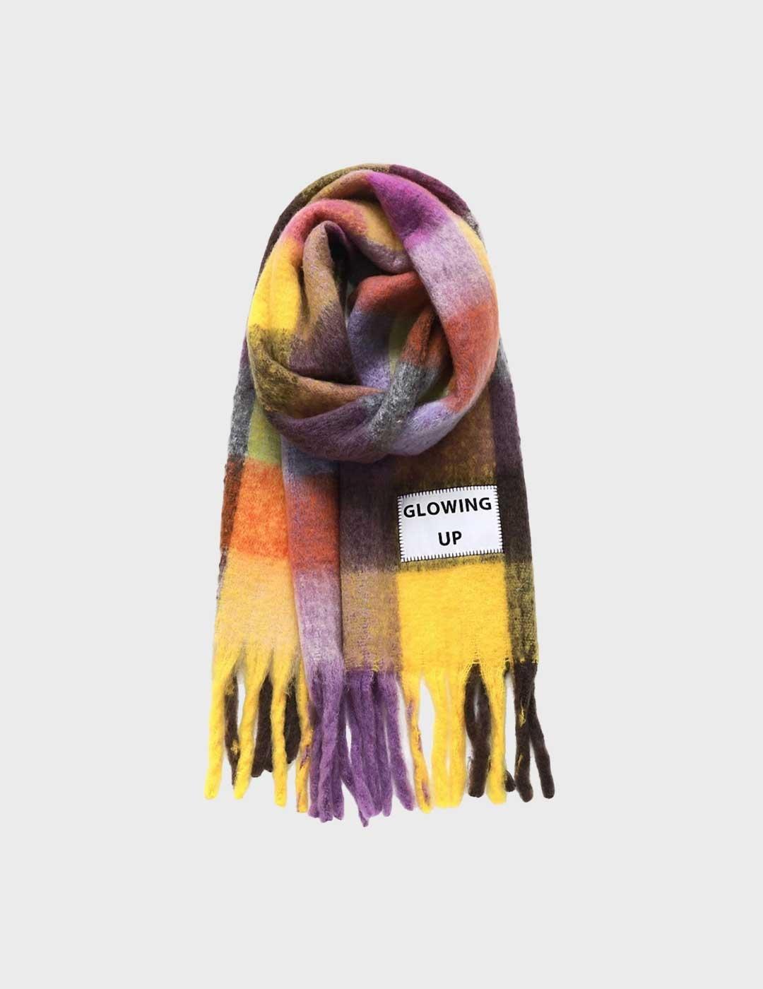 Verb to Do Glowing Up bufanda multicolor para mujer