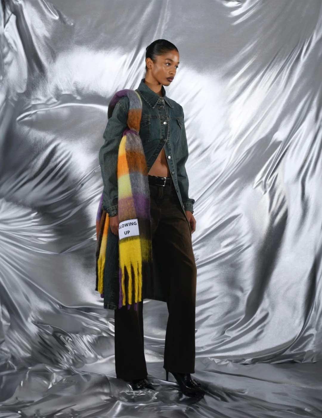 Verb to Do Glowing Up bufanda multicolor para mujer