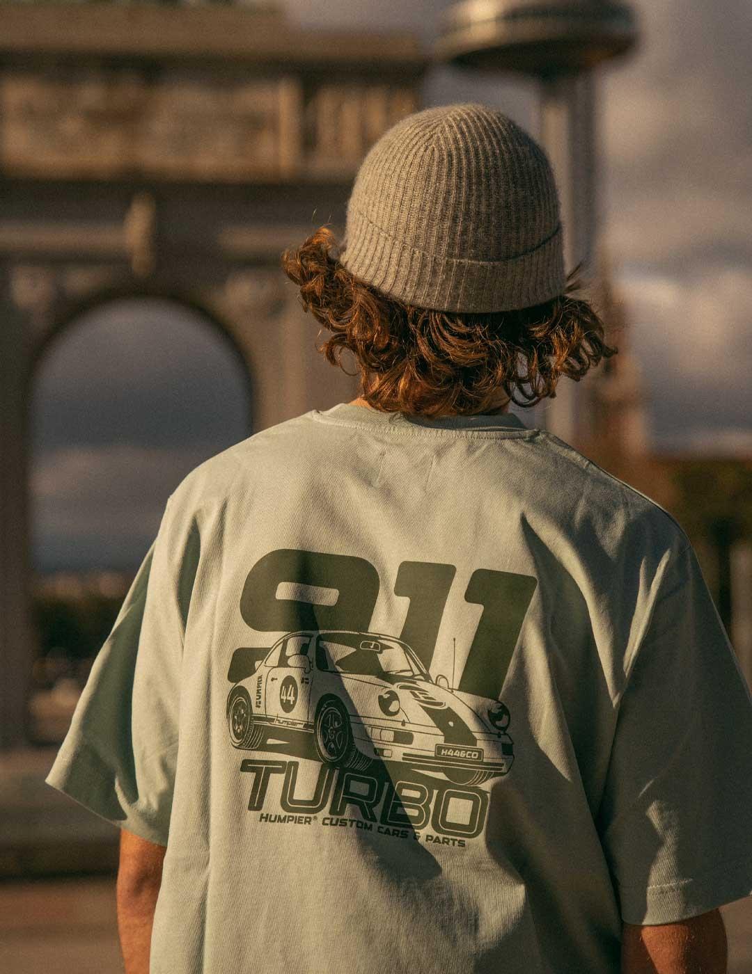 Humpier camiseta verde 911 Turbo S para hombre