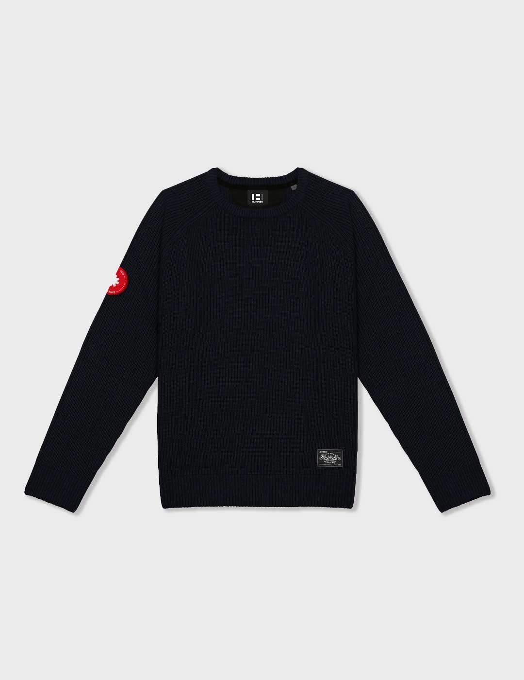 Humpier jersey azul marino Stars Patch para hombre y mujer