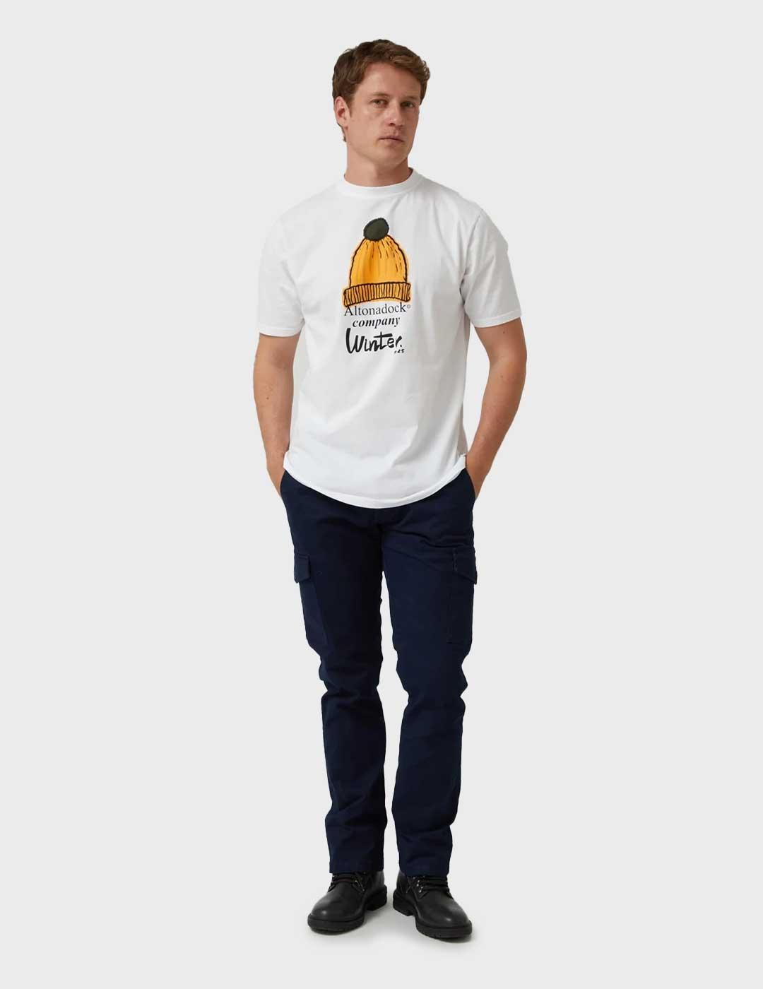 Altonadock camiseta blanca para hombre