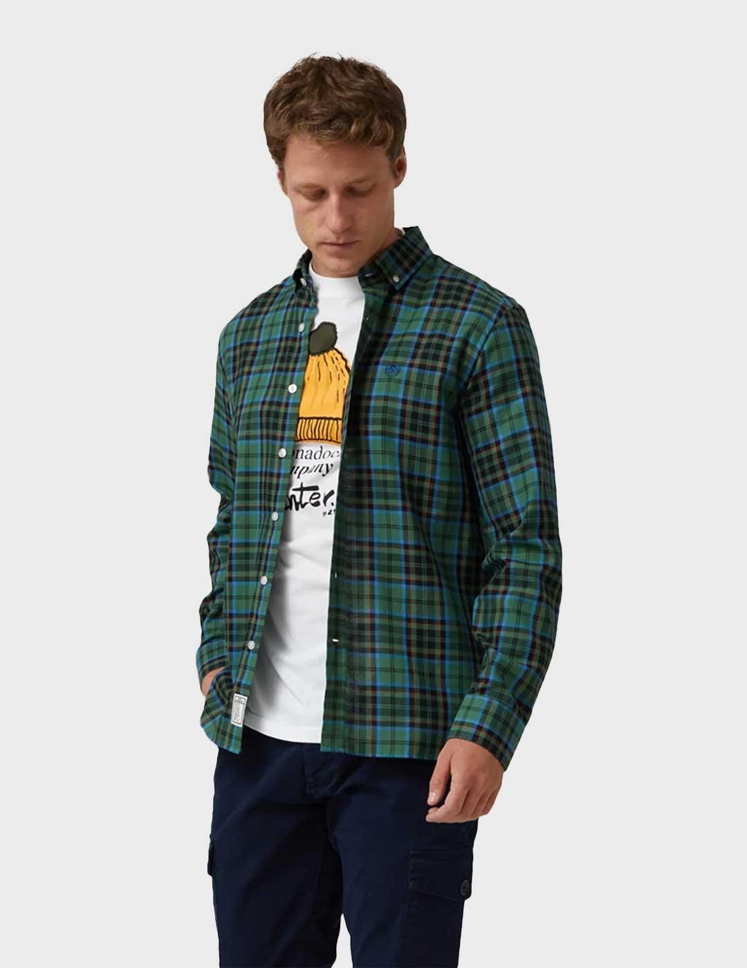 Altonadock camisa verde para hombre