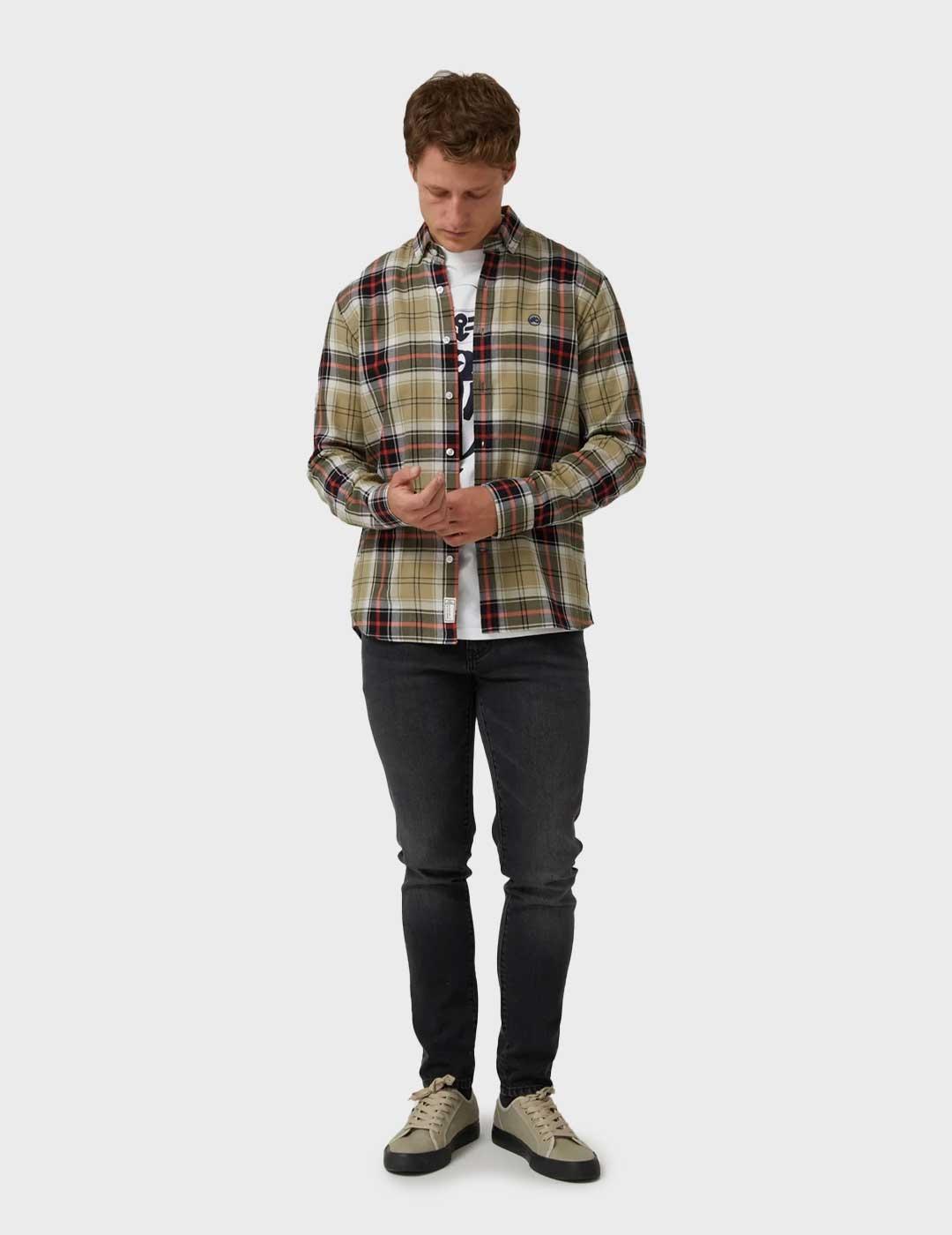 Altonadock camisa verde para hombre