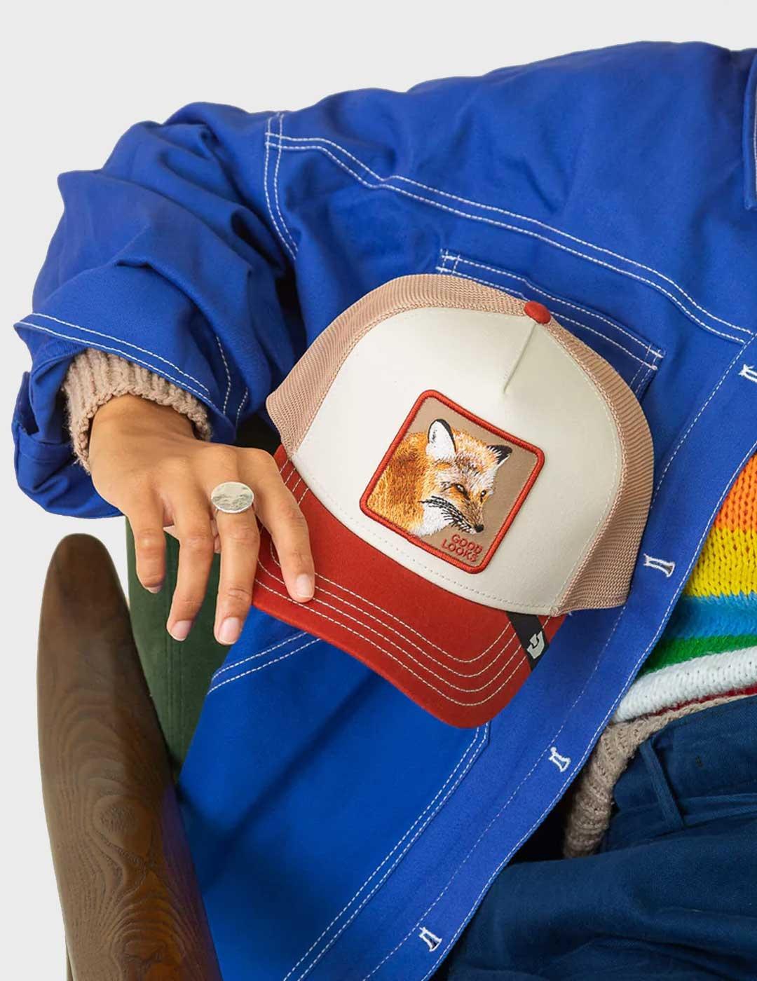 Goorin Tricolor Fox gorra naranja para hombre