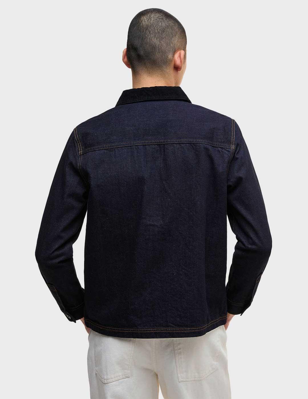Barbour International Denim chaqueta azul para hombre