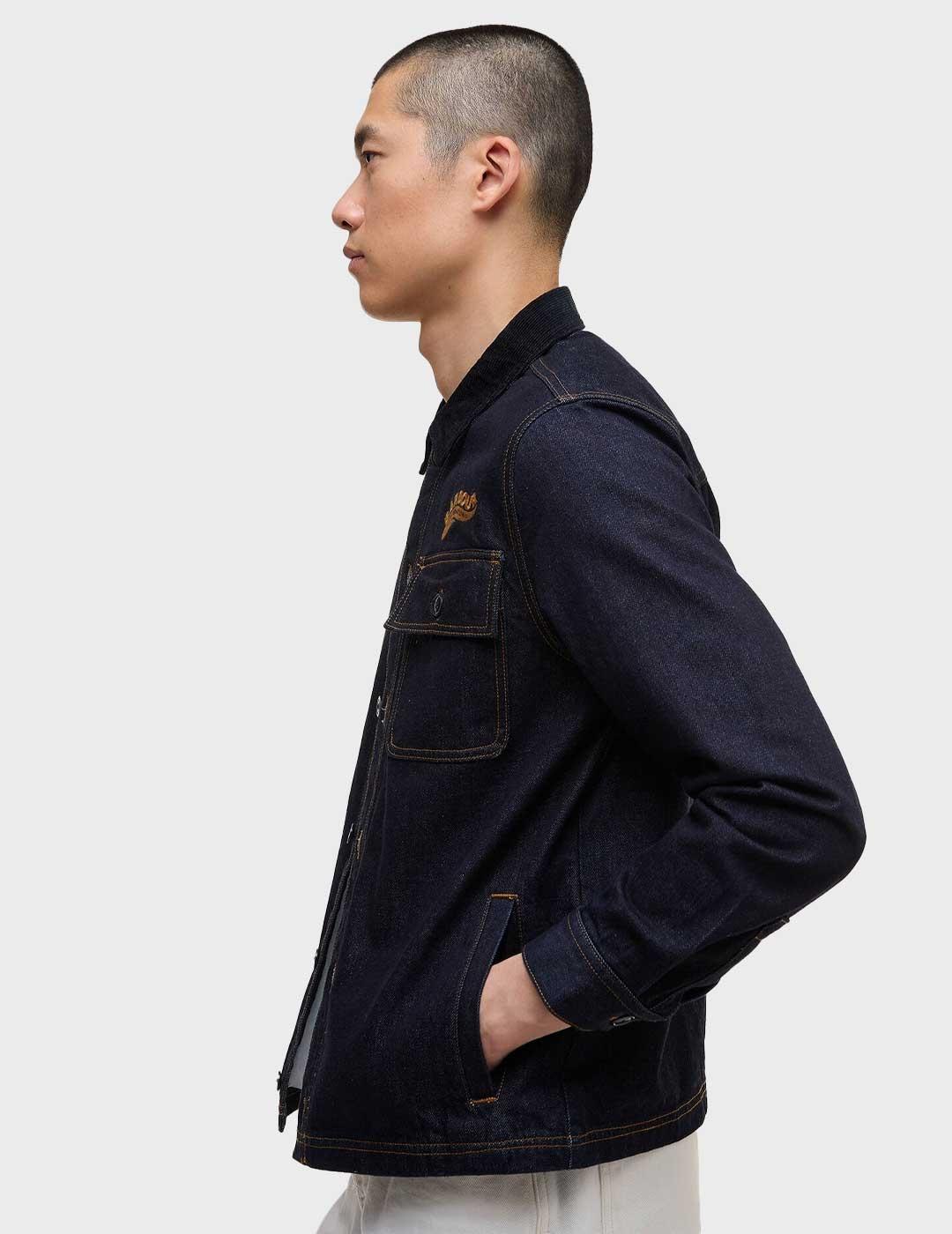 Barbour International Denim chaqueta azul para hombre