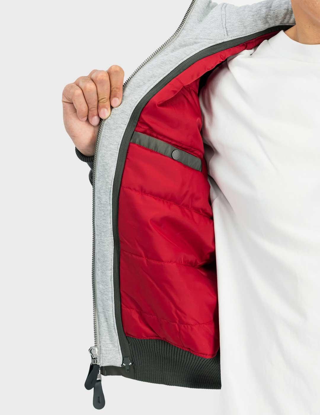 Alpha Ma-1 D-Tec chaqueta gris para hombre