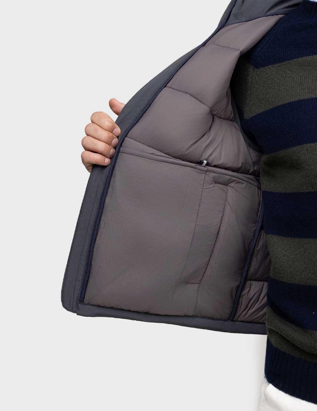 El Ganso chaleco gris acolchado para hombre