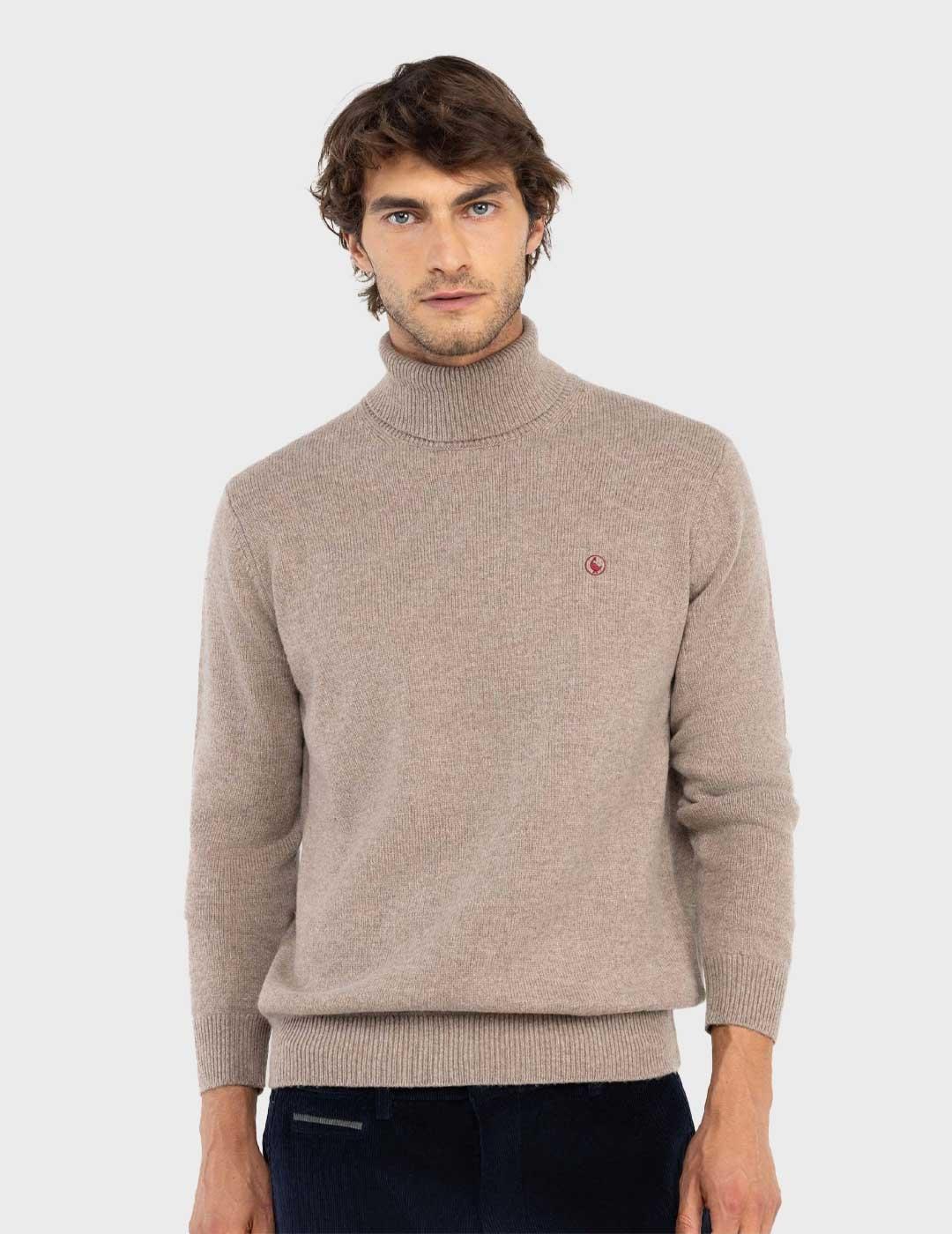 El Ganso jersey tostado cuello cisne para hombre