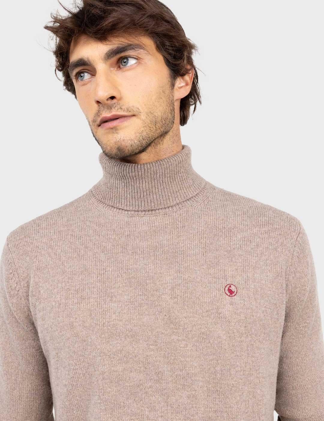 El Ganso jersey tostado cuello cisne para hombre