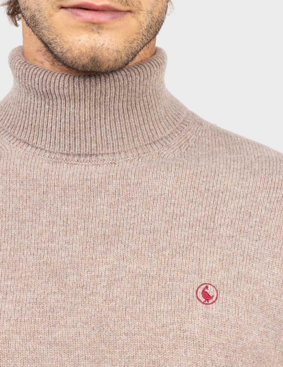 El Ganso jersey tostado cuello cisne para hombre