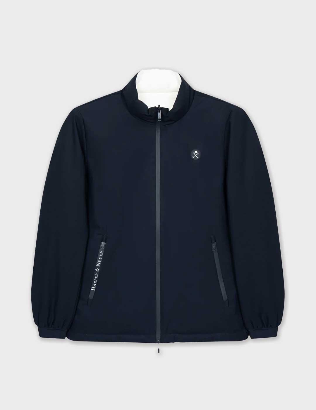 Harper & Neyer Racing chaqueta azul marino reversible hombre