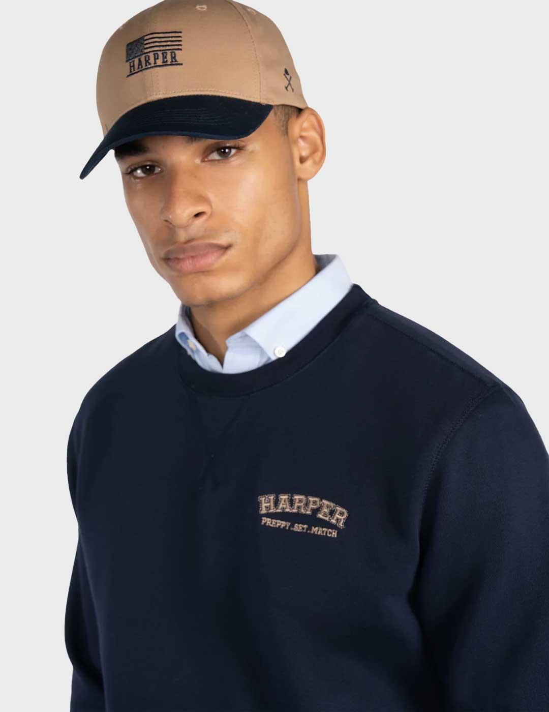 Harper & Neyer Michigan sudadera azul marino para hombre