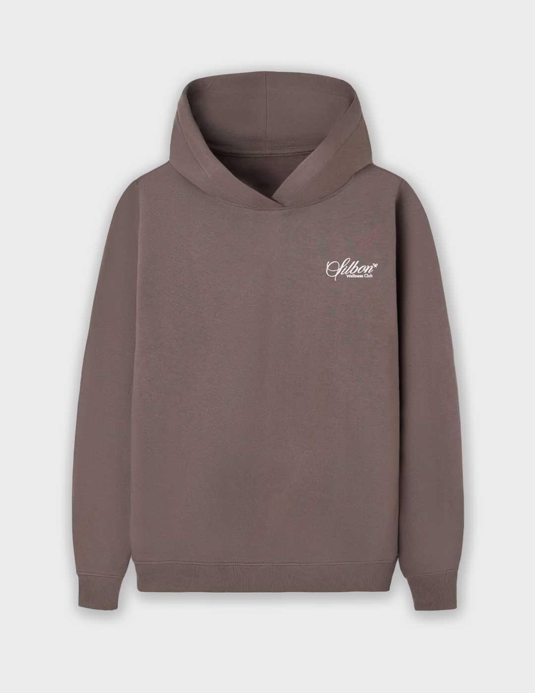 Silbon Wellness Club sudadera marrón para hombre