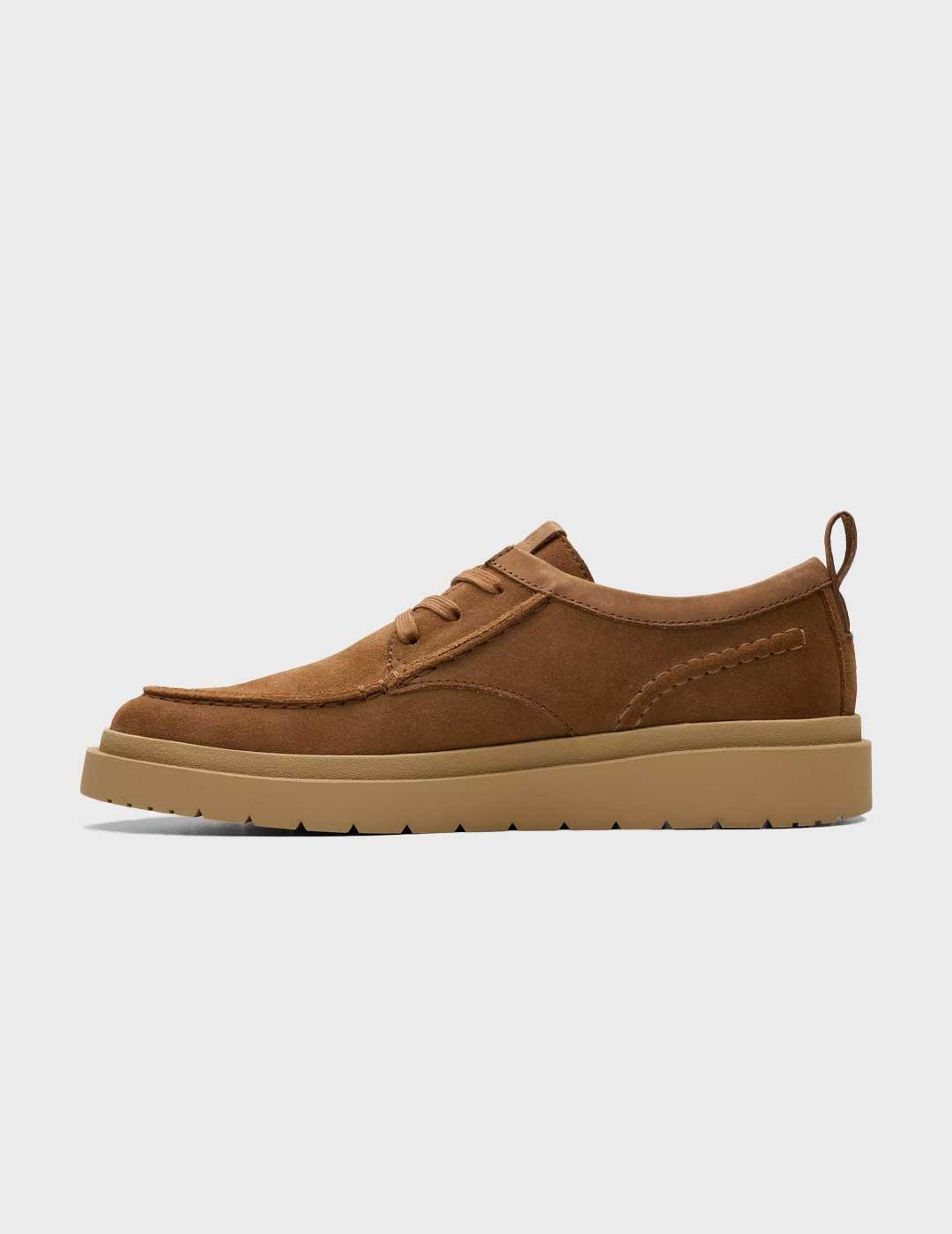 Clarks Polden Moc zapato marrón para hombre