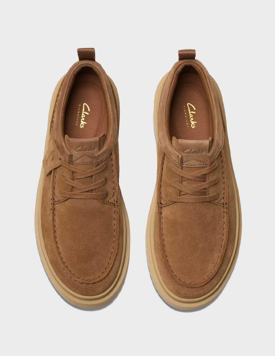 Clarks Polden Moc zapato marrón para hombre