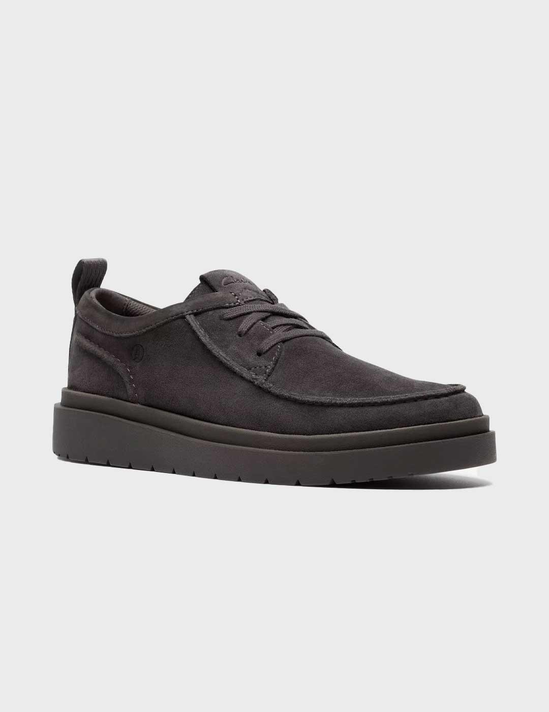 Clarks Polden Moc zapato gris para hombre
