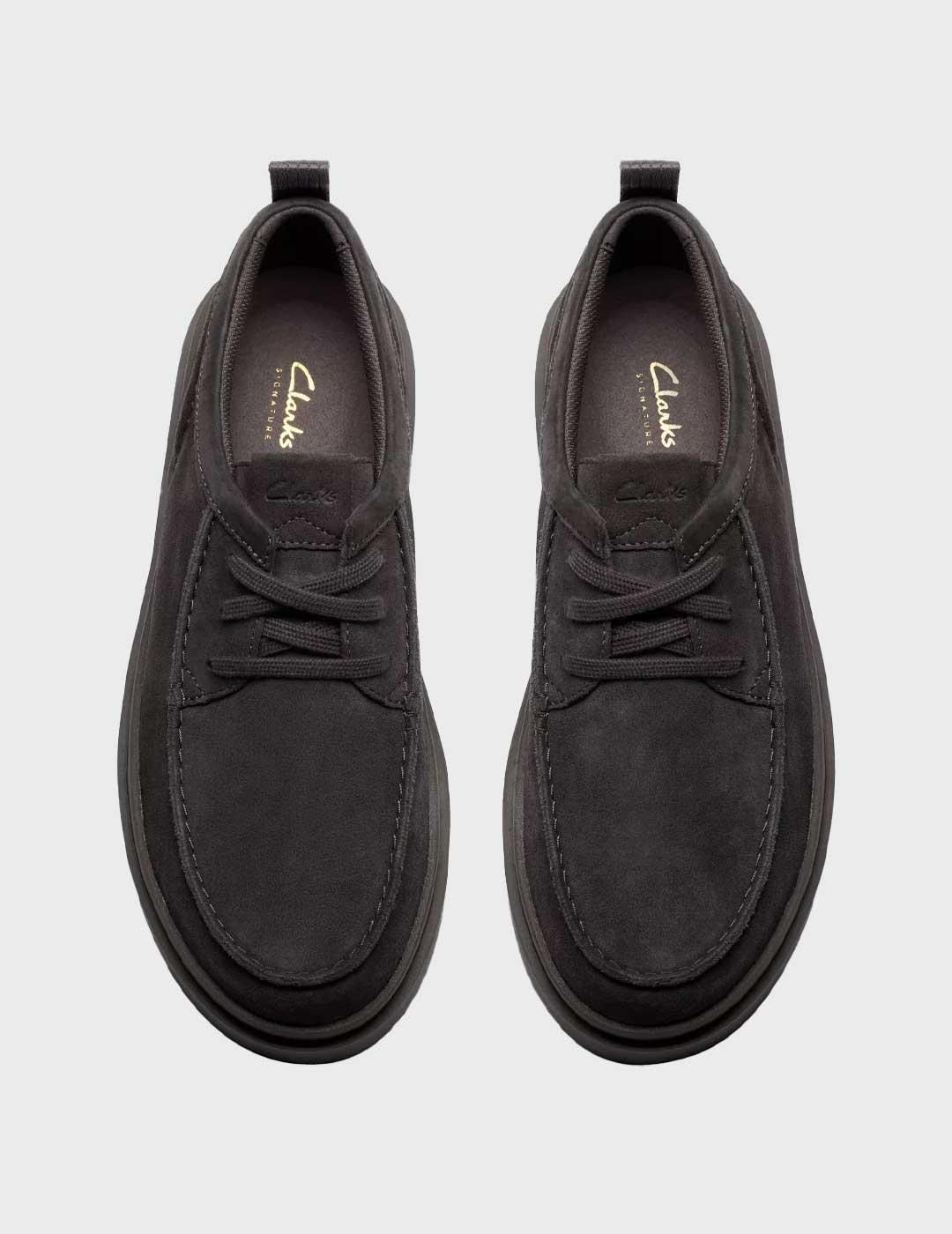 Clarks Polden Moc zapato gris para hombre