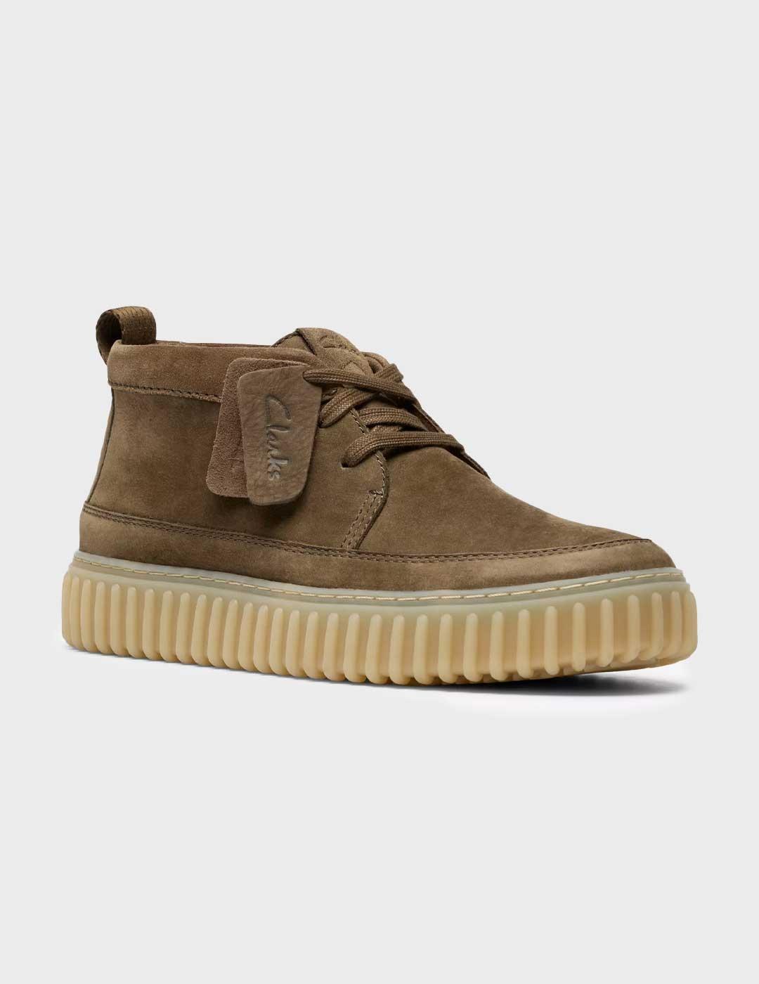 Clarks Torhill Lace Hi zapato kaki para hombre