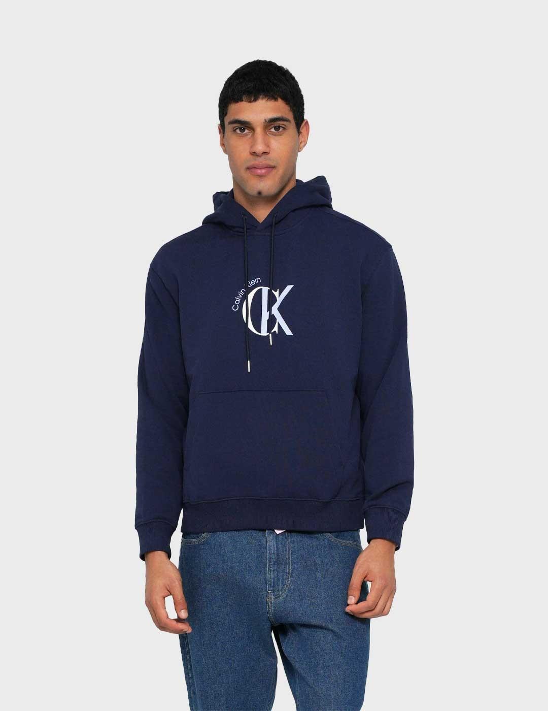 Calvin Klein 350 Terry sudadera azul para hombre