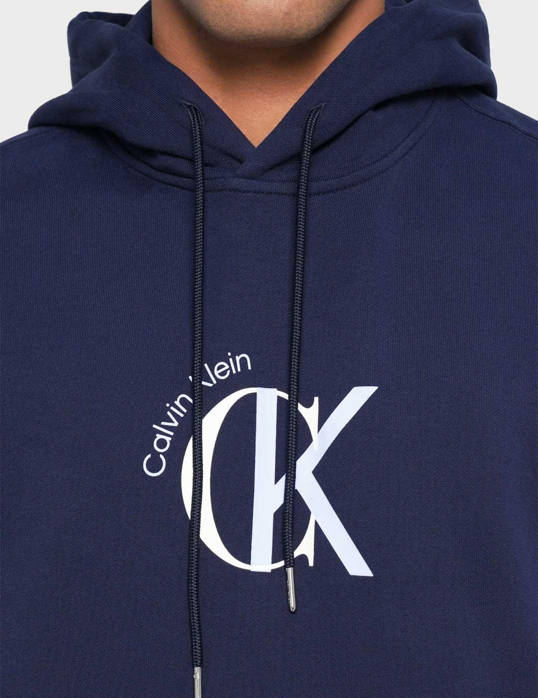 Calvin Klein 350 Terry sudadera azul para hombre