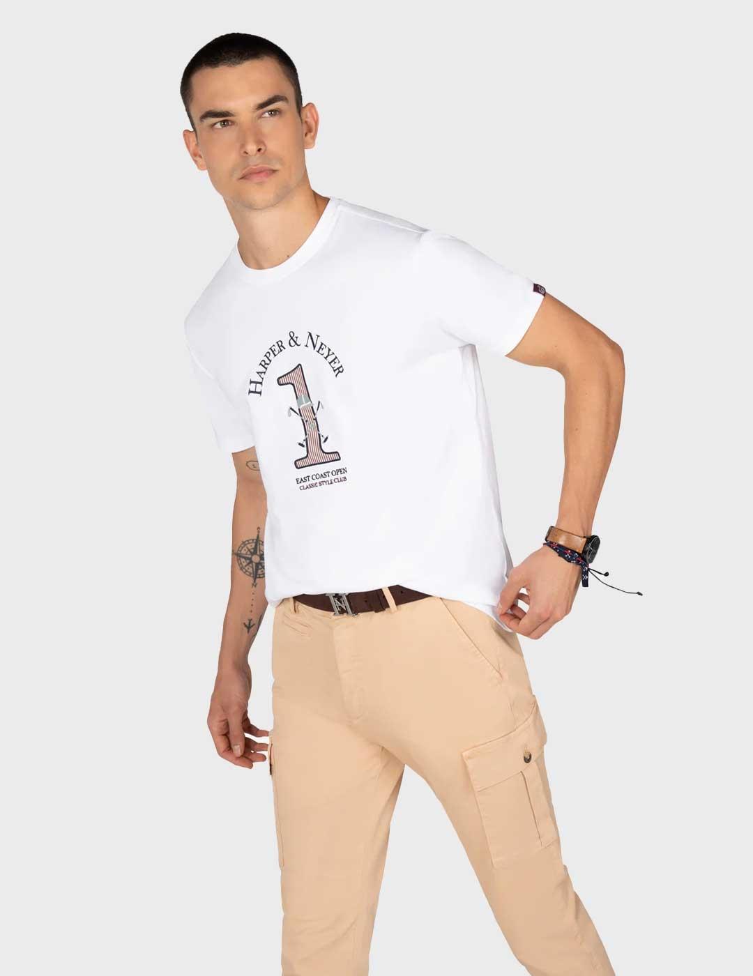 Harper & Neyer Winner camiseta blanca para hombre