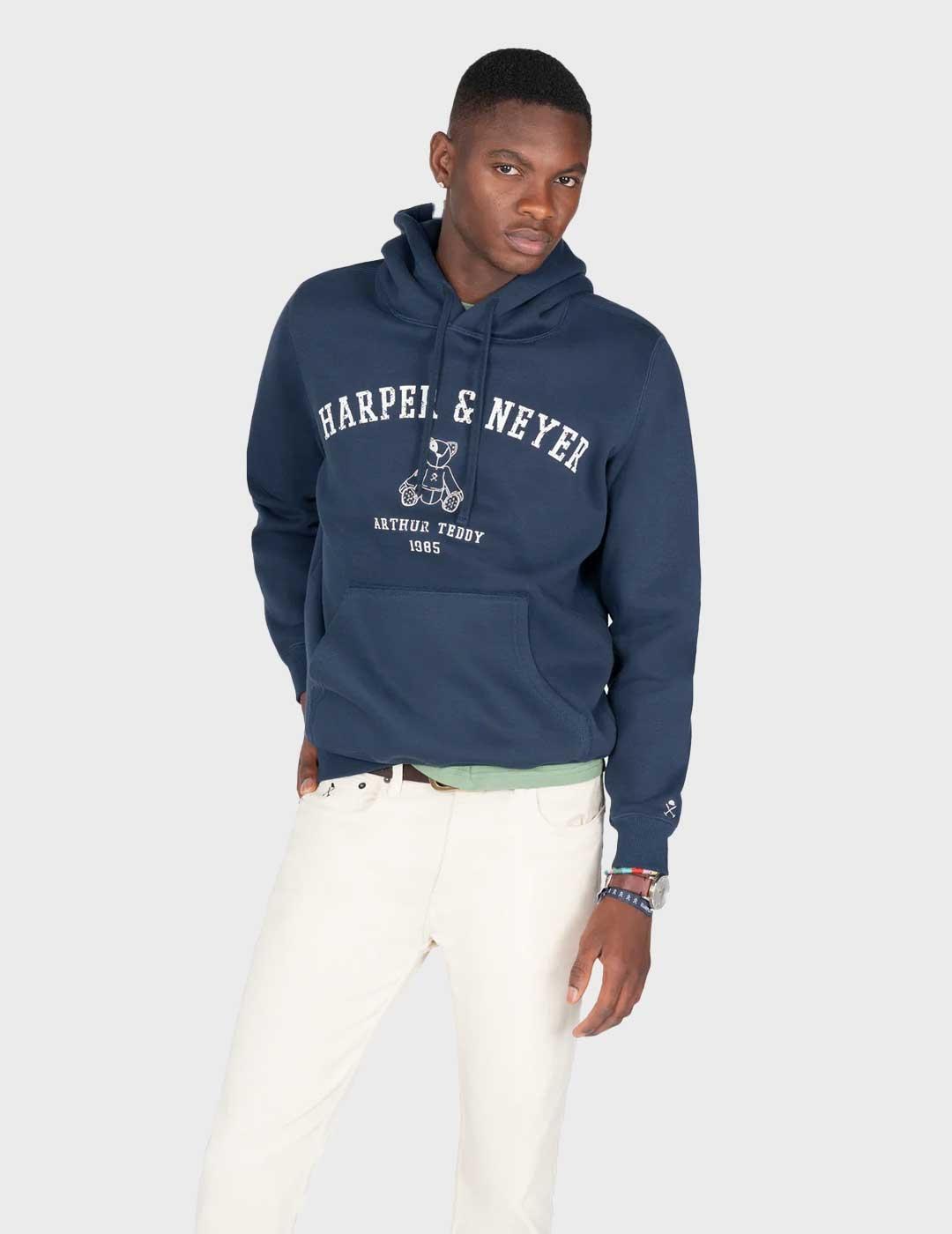 Harper & Neyer Manchester sudadera azul marino para hombre