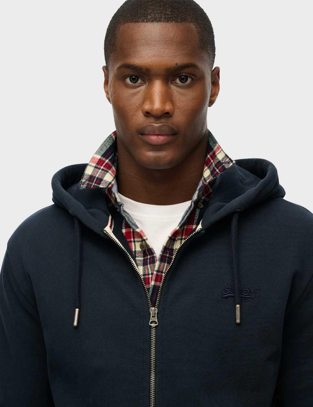 Superdry Vintage Logo sudadera azul marino para hombre