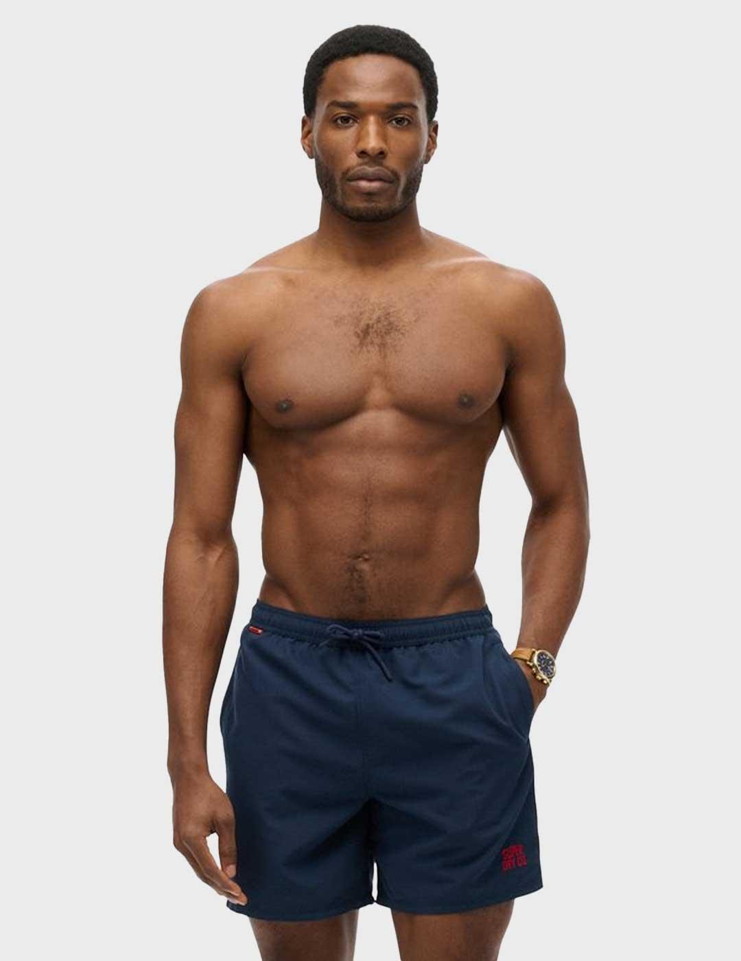 Superdry Essential 16 bañador azul marino para hombre Superdry Marino para Hombre | Madison AV