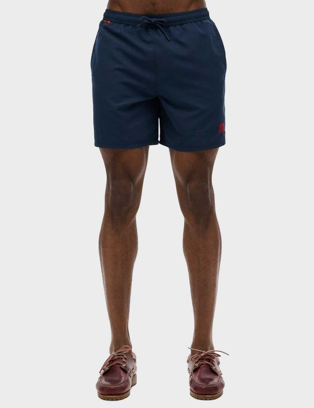Superdry Essential 16 bañador azul marino para hombre Superdry Marino para Hombre | Madison AV